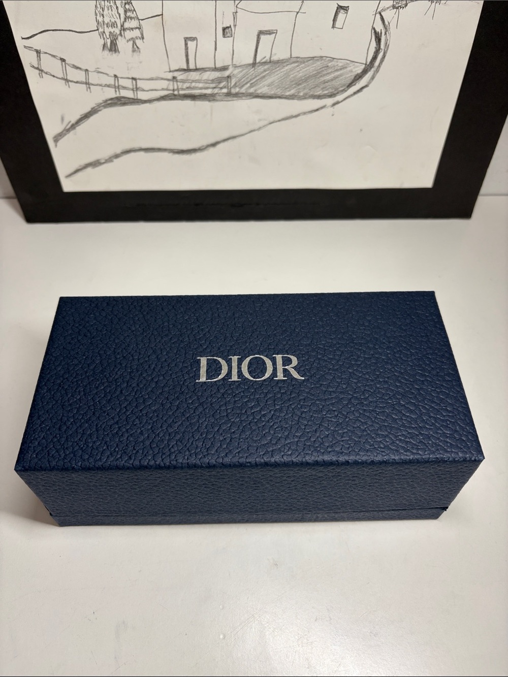 Dior Empty Sunglasses Blue Box